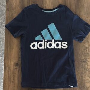 Adidas Blue Short Sleeve Tee with Logo